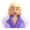 woman in steamy room